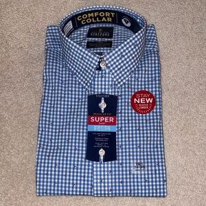 New with tags! Men’s Stafford Regular Fit Travel Super Shirt | 16 1/2 34-35
